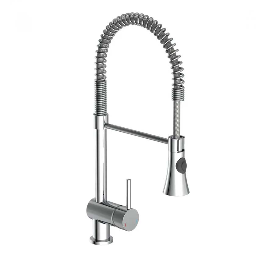 Robinet de cuisine Chef chrome avec bec extractible