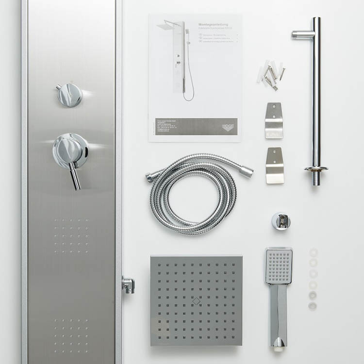 Doucheset Tosca 2 massagesproeiers inox