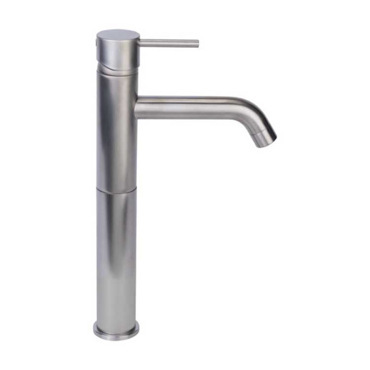 Wastafelkraan New Country geborsteld nikkel verhoogd