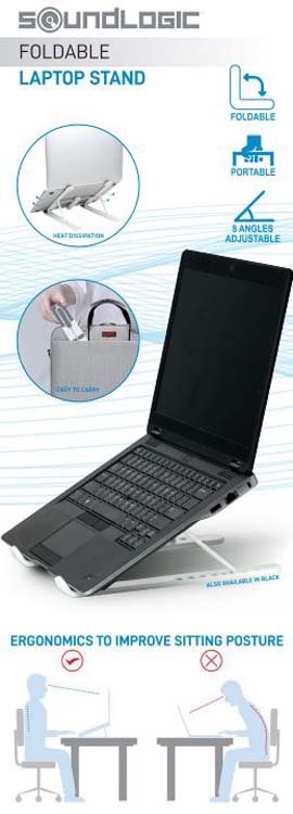 Support de portable en blanc