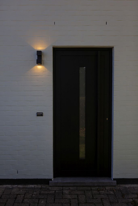 Applique murale extérieur - gris foncé - 6,5x19,3x9,2cm - LED - 2x10W - 3000K - IP54