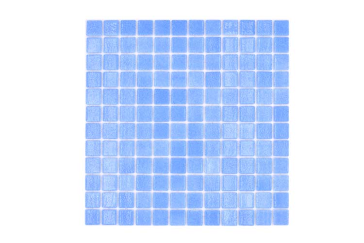 Mosaïque Eco Celeste bleu brillant 31,6x31,6cm