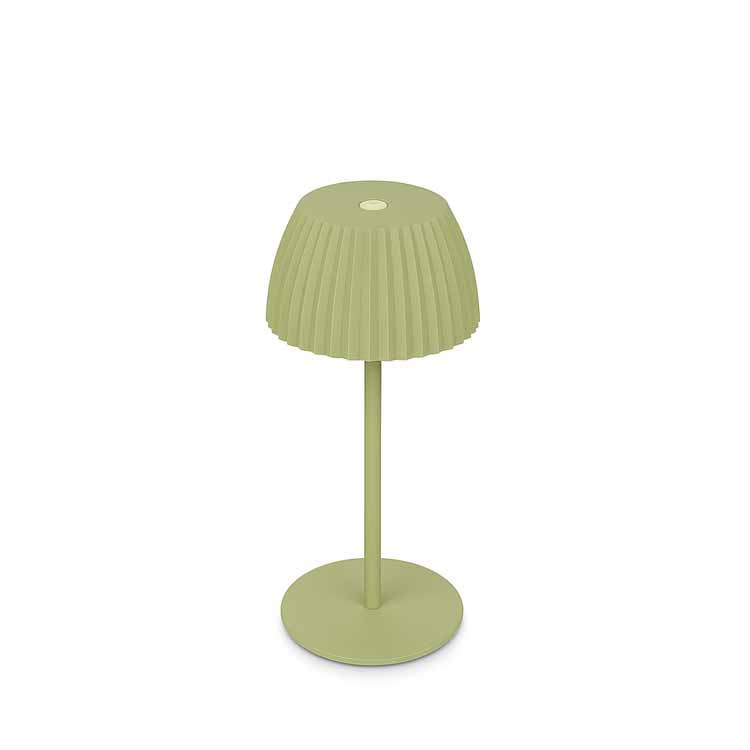 Lampe de table Elvoro - vert - 20cm - dimmable - LED - 1.5W - 2700K - IP44 - USB