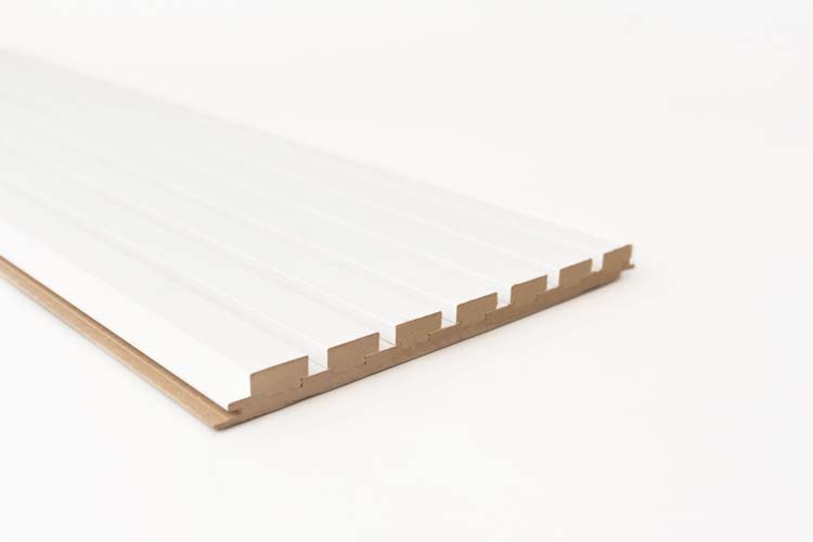 Decoratief wandpaneel Line Up 20x300x2770 wit-wit