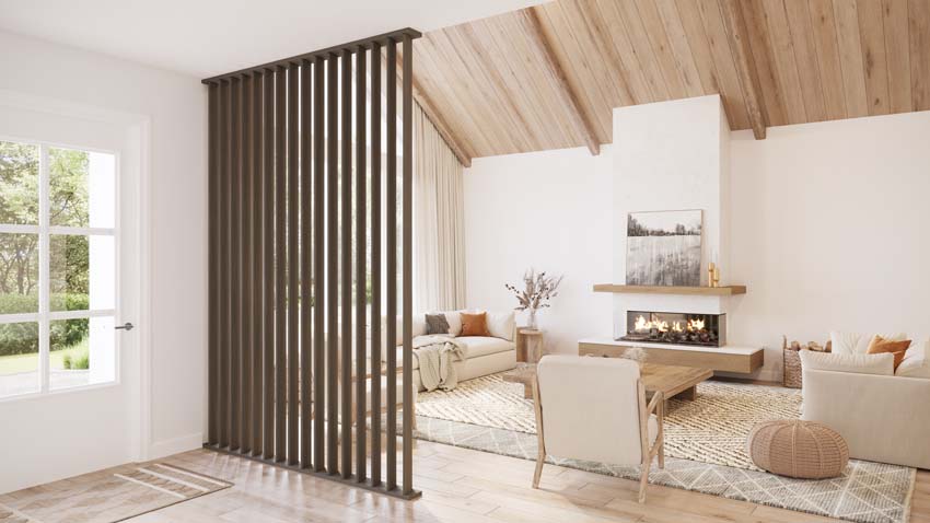 Roomdivider Line up Separo Maestro donkerbruin 100x277x3,6cm