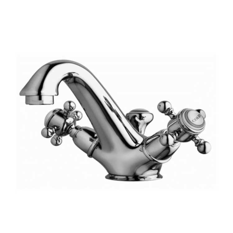 Robinet de lavabo Traditional De Luxe chrome 12,5cm