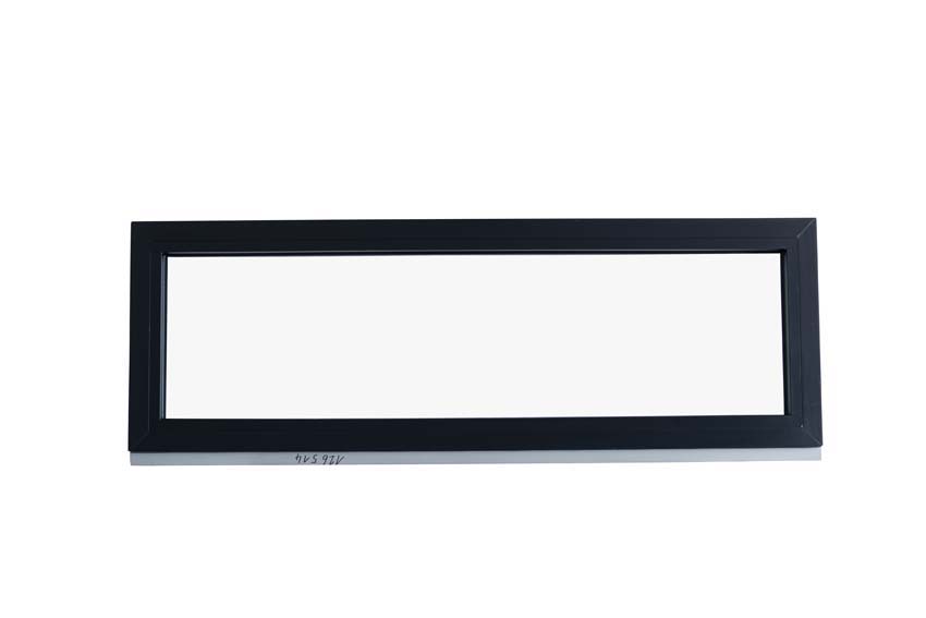 Châssis fixe pvc Deceuninck Elegant Infinity noir/noir B1000xH500 mm