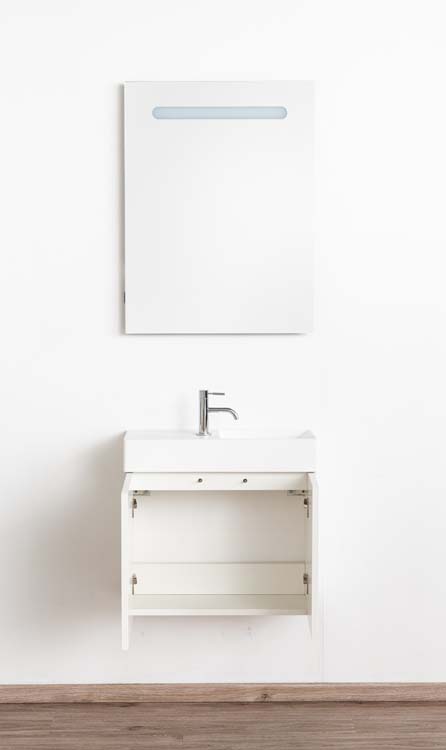 Toiletmeubel Dragon wit wastafel wit 60x60x22cm