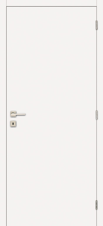 Complete binnendeur Palladium mat wit 201,5x63cm honingraat omkeerbaar + deurkast 16,5cm