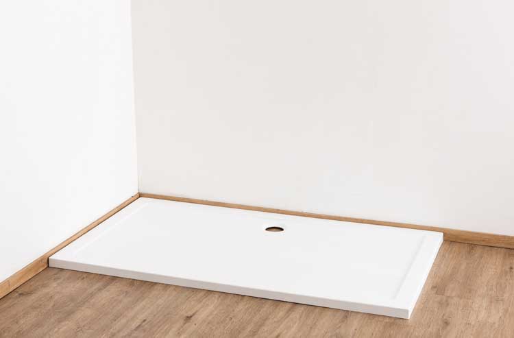 Douchebak Horst acryl mat wit 160x90cm