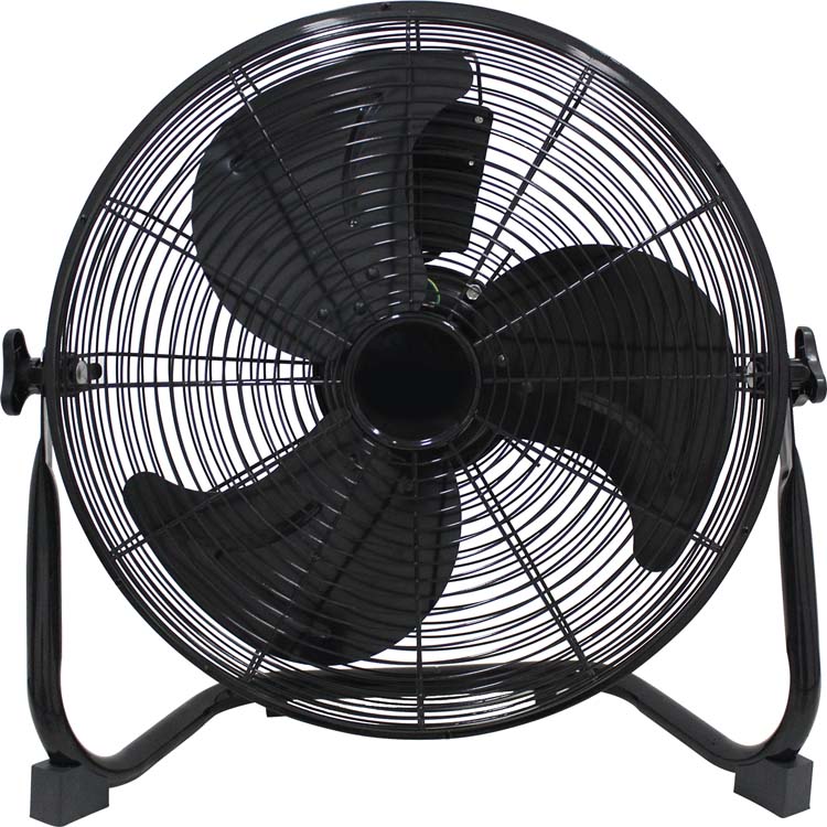 Ventilator zwart vloermodel Ø40cm 3 snelheden