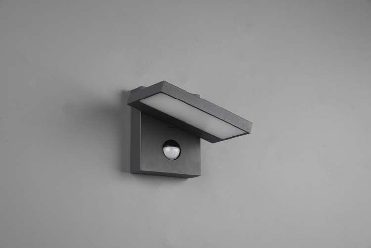 Wandlamp Buiten Antraciet 8W + Sensor