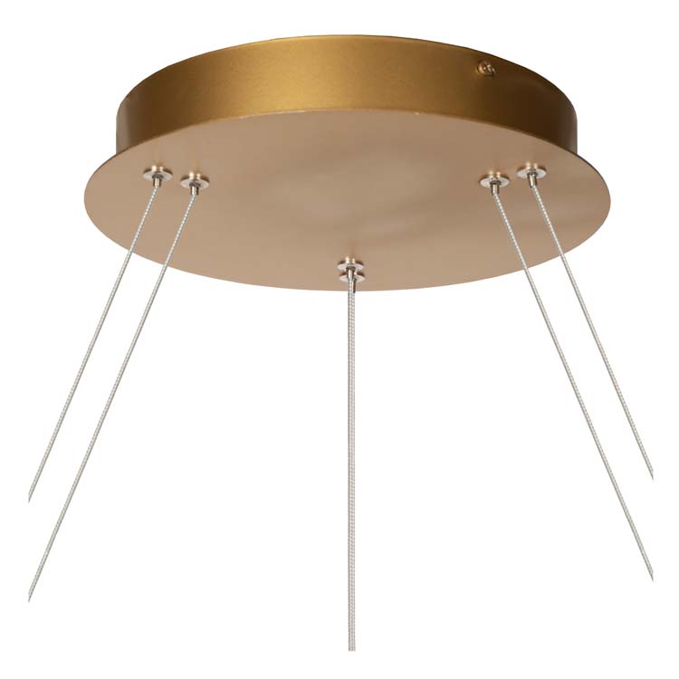 Lucide Premium Vidal - Hanglamp - Ø 78 cm - LED Dimb. - 1x92W 2700K - Mat Goud / Messing Lucide Premium Vidal - Hanglamp - Ø 78 cm - LED Dimb. - 1x92W 2700K - Mat Goud / Messing