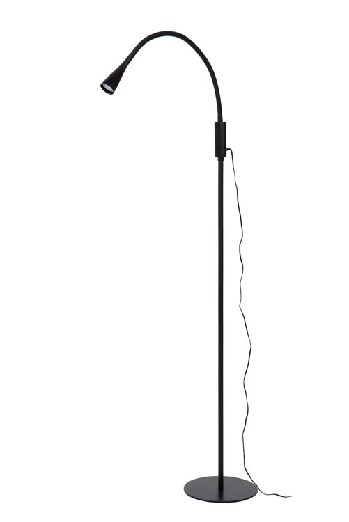 Lucide ZOZY - Leeslamp - LED Dimb. - 1x3W 3000K - 3 StepDim - Zwart