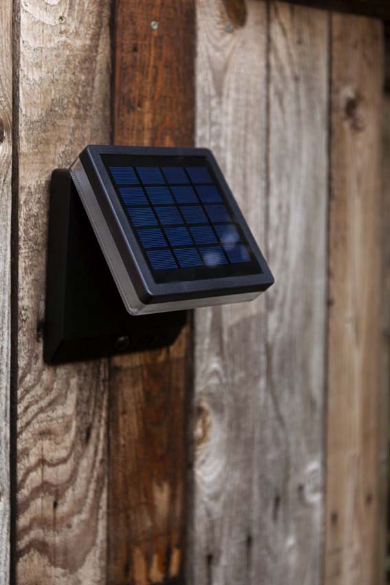 Applique murale extérieur - noir - H15cm - LED - 1x8W - 4000K - IP44 - détecteur de mouvement