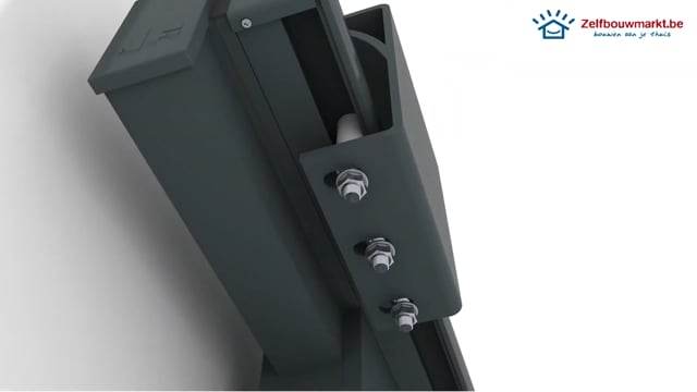 Portail coulissant Havana alu noir 356x175cm droit Portail coulissant Havana alu noir 356x175cm droit