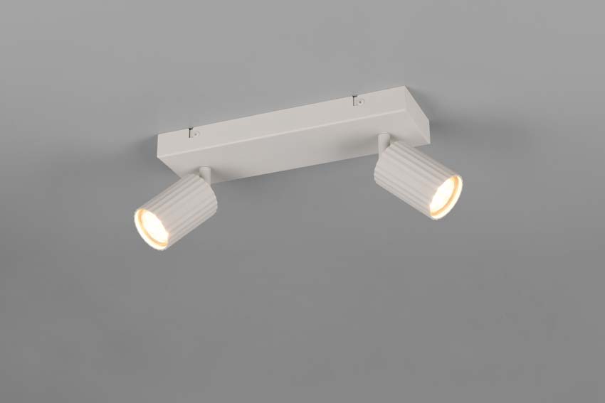 Spot en saillie - Gris - 30x9x14,5cm - Dimmable - GU10 - 2x10W