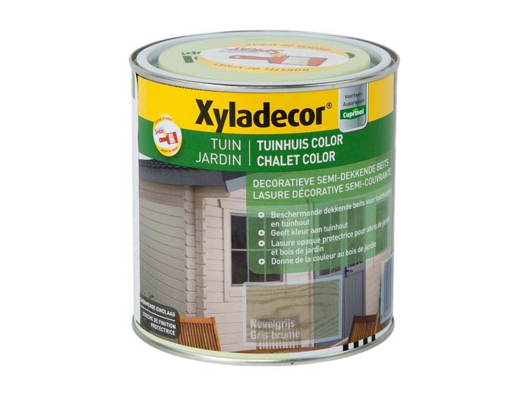 Xyladecor lasure bois de jardin color 1l gris brume