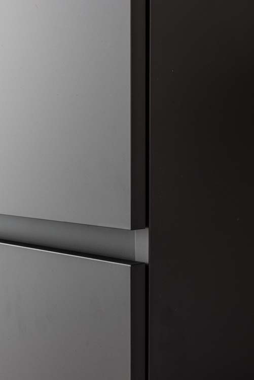 Meuble salle de bain Puro noir mat 900mm lavabo brillant Meuble salle de bain Puro noir mat 900mm lavabo brillant