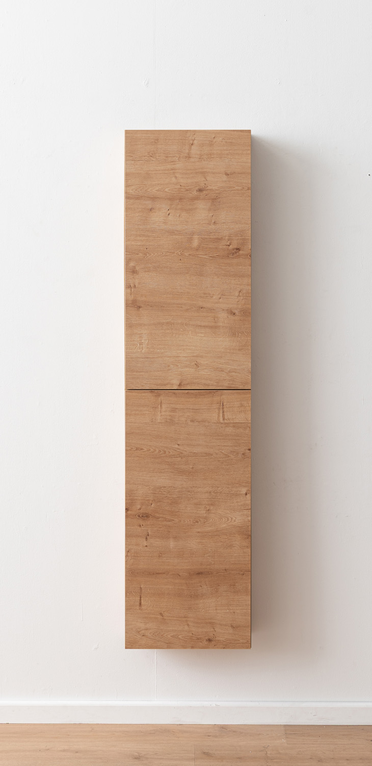 Kolomkast Raven houtlook vintage eik hangend 170x41,6x14,6cm