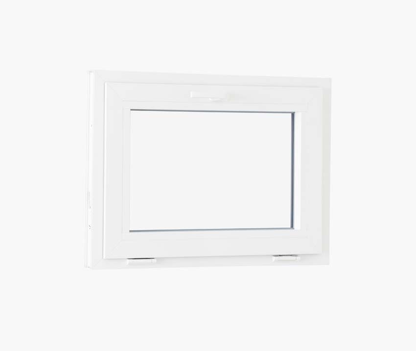 Châssis battant pvc Deceuninck Elegant Infinity blanc/bl B600xH500 mm