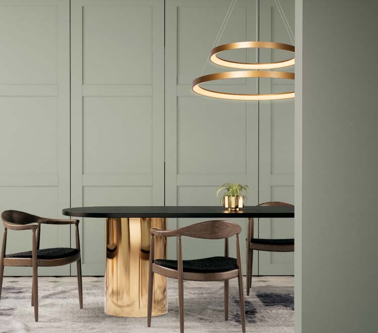 Lucide Premium Vidal - Hanglamp - Ø 78 cm - LED Dimb. - 1x92W 2700K - Mat Goud / Messing Lucide Premium Vidal - Hanglamp - Ø 78 cm - LED Dimb. - 1x92W 2700K - Mat Goud / Messing