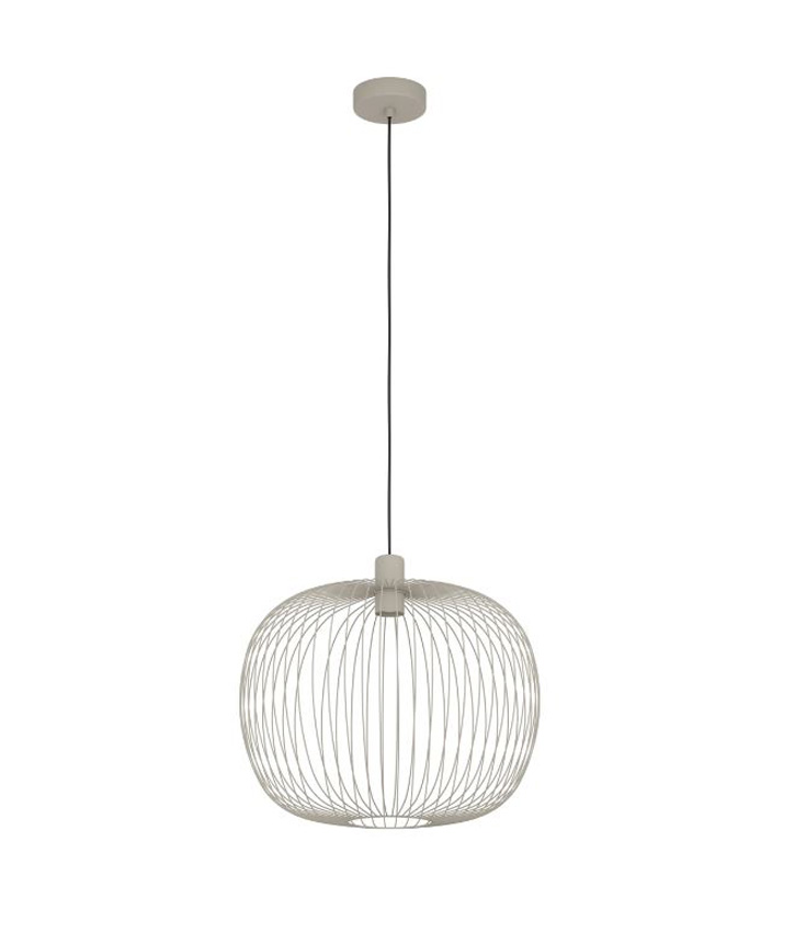 Suspension - sable - Ø45xH110cm - dimmable - E27 - 1x40W - ampoule non incluse