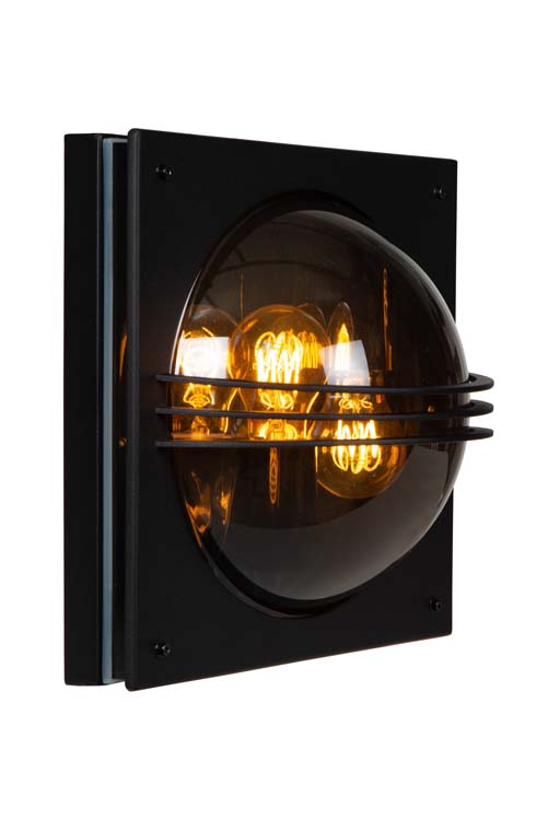 Lucide PRIVAS - Applique murale Extérieur - 2xE27 - IP44 - Noir