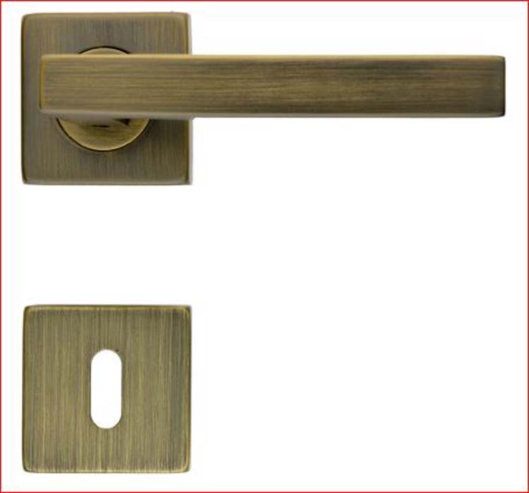 Poignée de porte Tivoli shape 16 mm mat bronze R+E