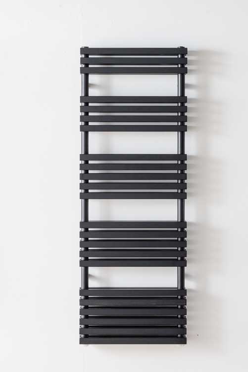 Radiateur électrique Xenia noir 139x5cm double avec élément noir