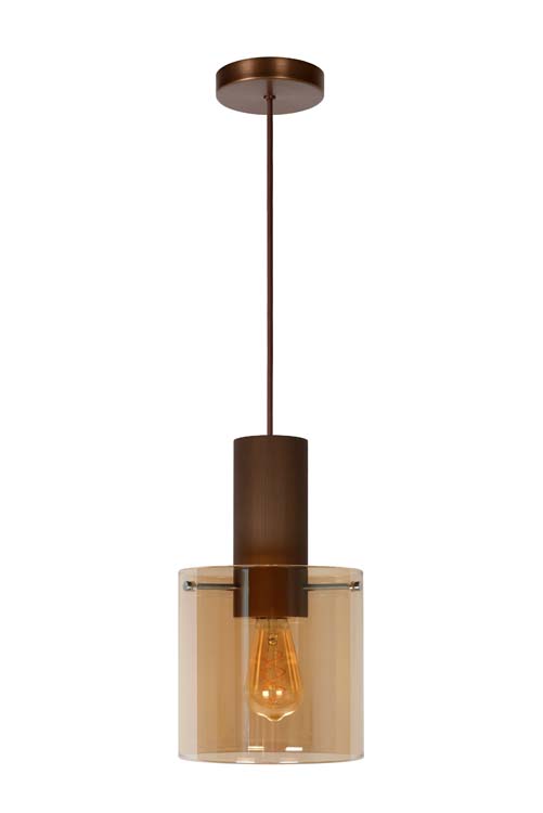 Hanglamp - Ø 20 cm - 1xE27 - Amber