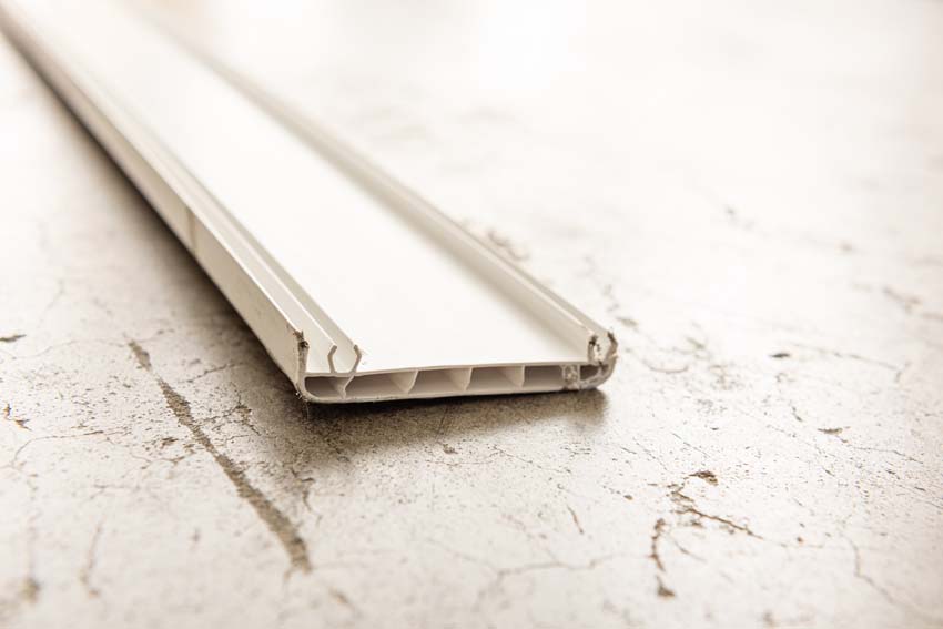 Omlijsting/chambrant PVC Wit 7,5cmx3m