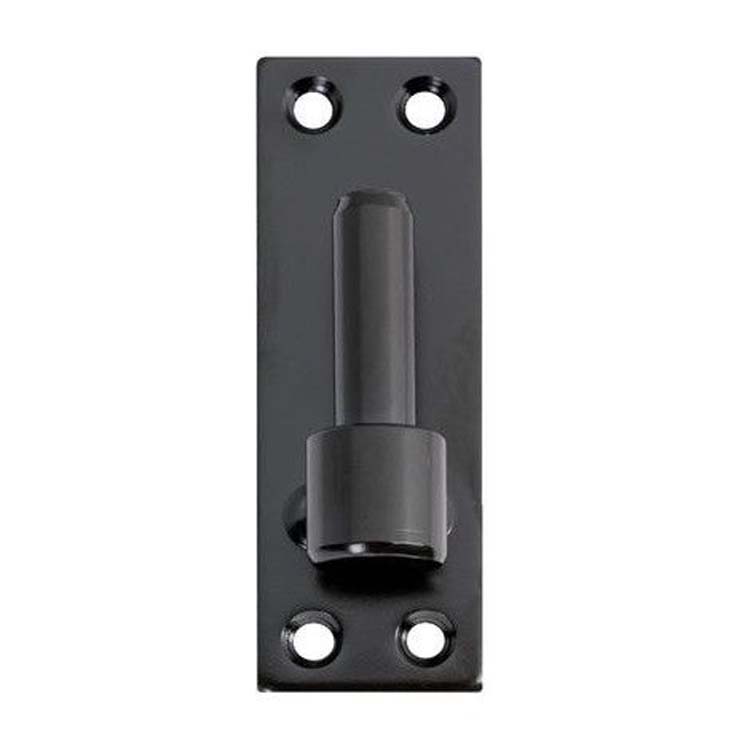 Gond sur plaque noir pour portail/portillon 14mm