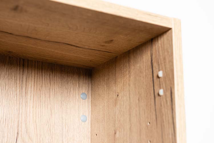 Armoire colonne Domino chêne suspendue 170x40x32cm