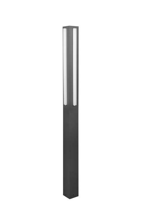Eclairage extérieur LED poteau anthracite H150cm 20W 2000LM IP54