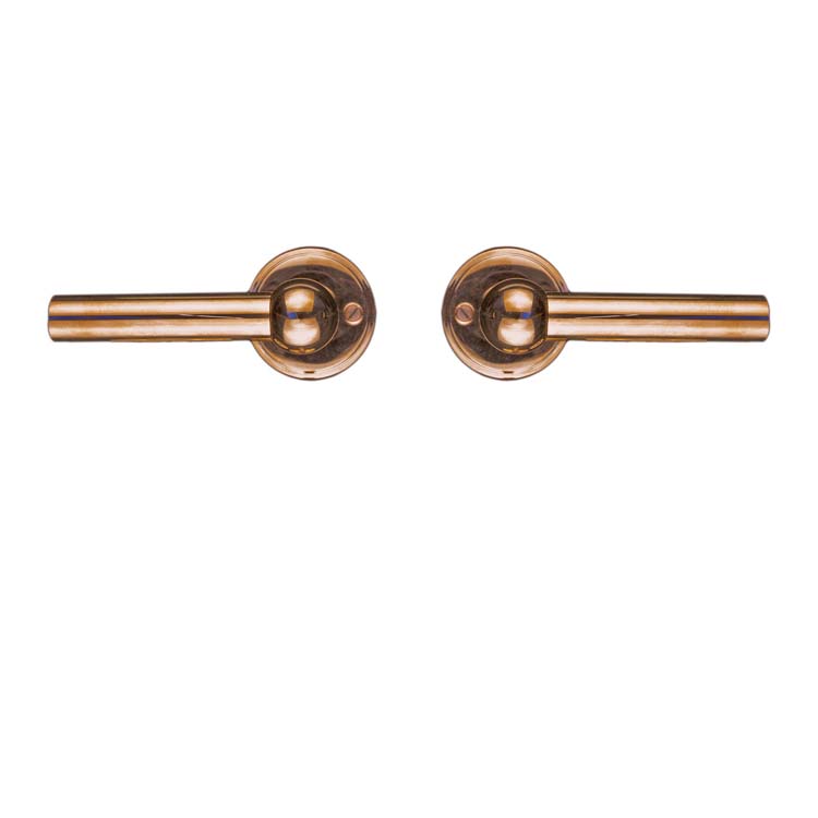 Poignée de porte grado 2x lucera rose sans rosece