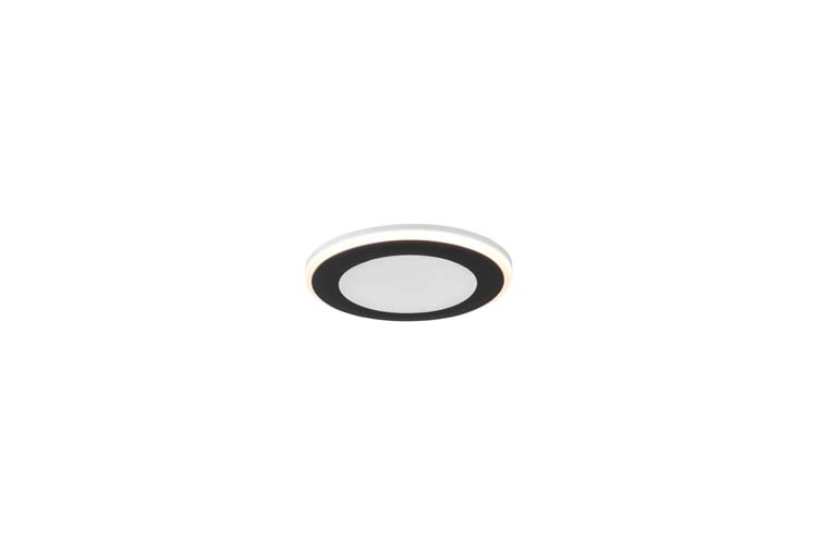 Inbouwspot rond LED zwart diam8.2cm 5W 450LM 3000K