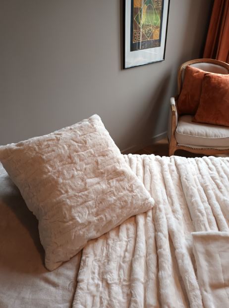 Kussen Grand Luxe Verona wit/beige 50 x 50 cm