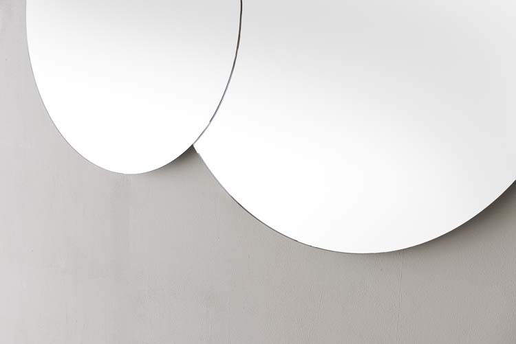 Miroir Cloud rond LED + anti-buée Ø60+Ø80cm