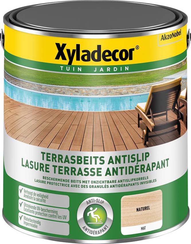 Terrasbeits Xyladecor naturel 2,5L antislip