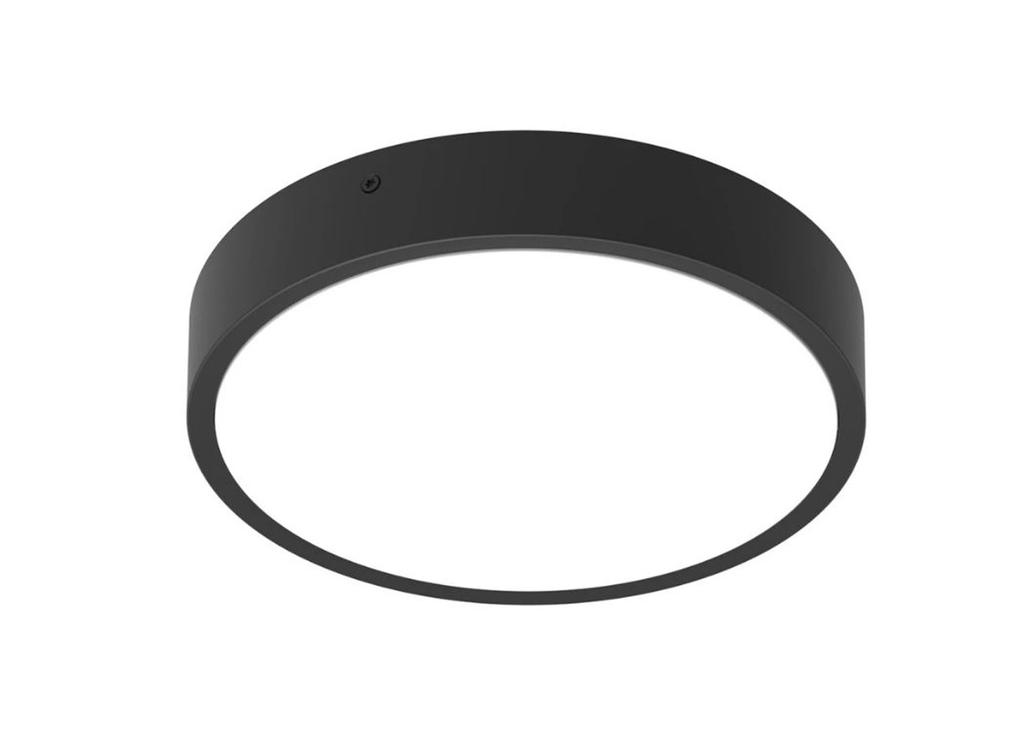 Plafonnier - noir - Ø26,2xH7,3cm - LED - max. 9,5W - 3000/4000K - IP65