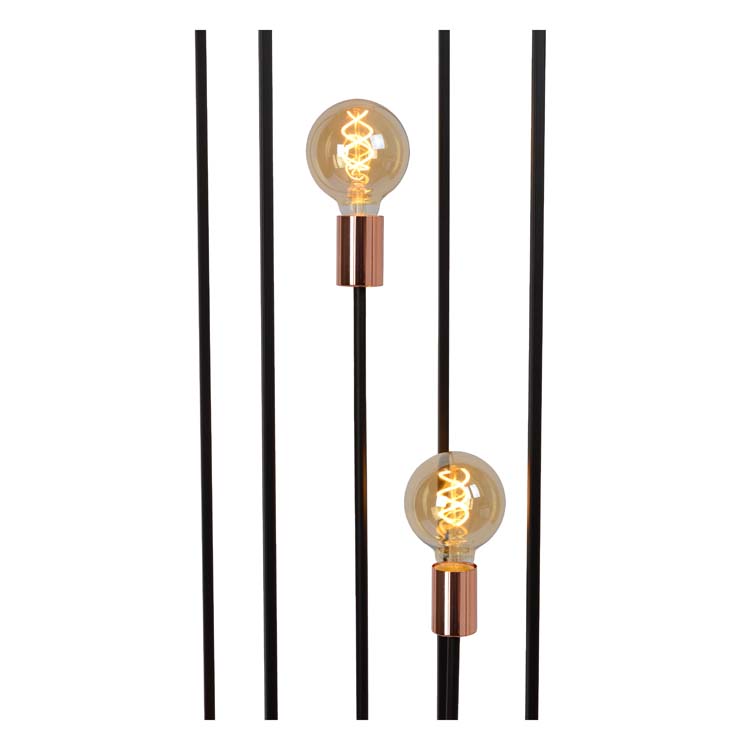 Lucide ARTHUR - Lampadaire - E27 - Noir