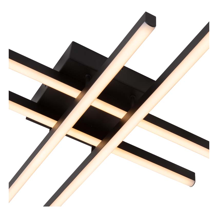 Plafonnière Axon - zwart - LED dimbaar - 1x42W - 2700K/4000K