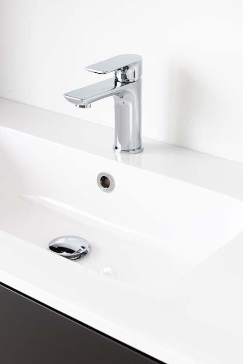 Meuble salle de bain Puro noir mat 900mm lavabo brillant Meuble salle de bain Puro noir mat 900mm lavabo brillant