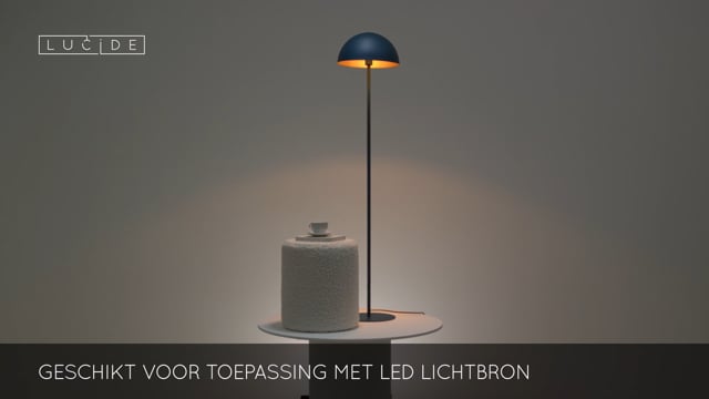 Lucide SIEMON - Vloerlamp - Ø 35 cm - 1xE27 - Blauw