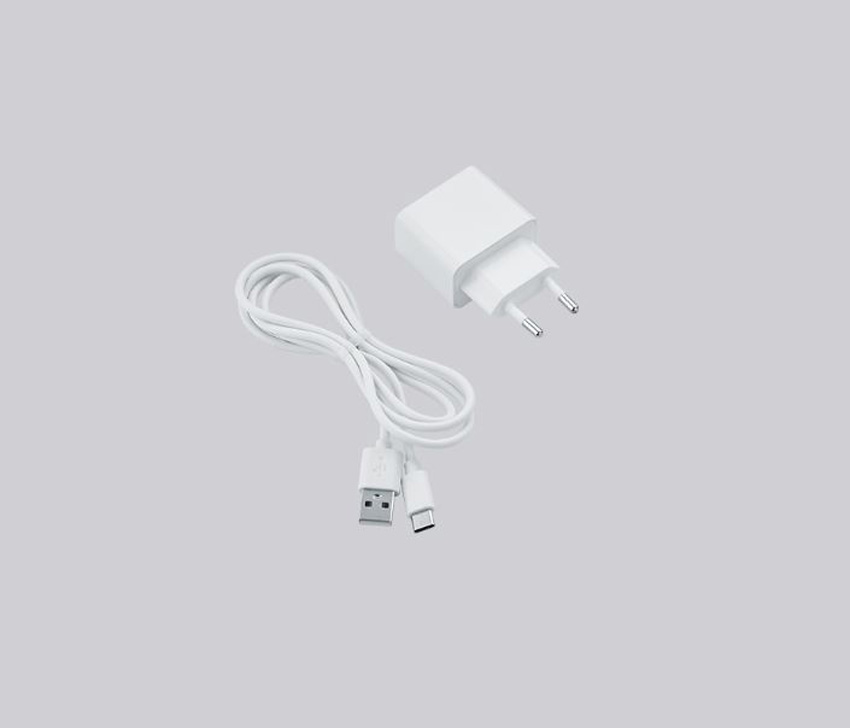 Bureaulamp - wit - 20x12x36cm - dimbaar - LED - 1x2W - 3000K - USB-C