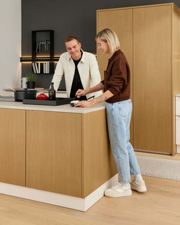 Keuken op maat - lichte houtlook
