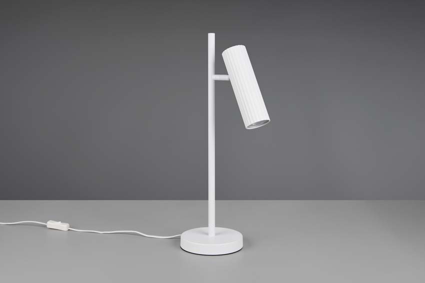 Lampe de table - Blanc - H50cm - Dimmable - GU10 - 1x10W