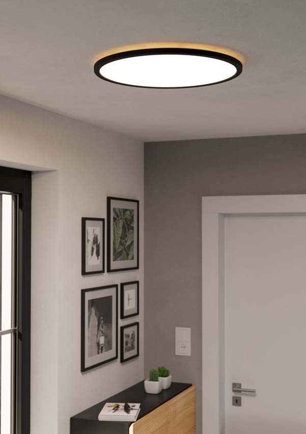 Plafonnier - Noir - Ø50cm  - LED - 1x36W - 2700-6500K - IP44