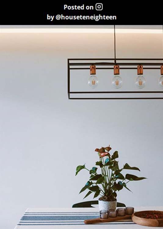 Hanglamp - zwart - 5xE27 - rechthoek